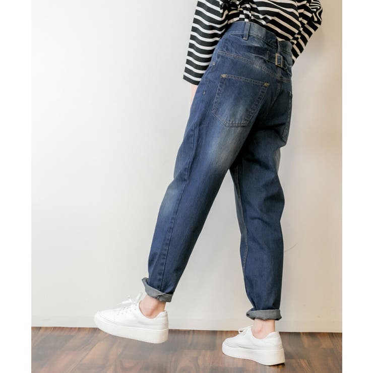 4L・3L・LL・L・M・S】サルエルデニムパンツ[品番：BEKW0000192