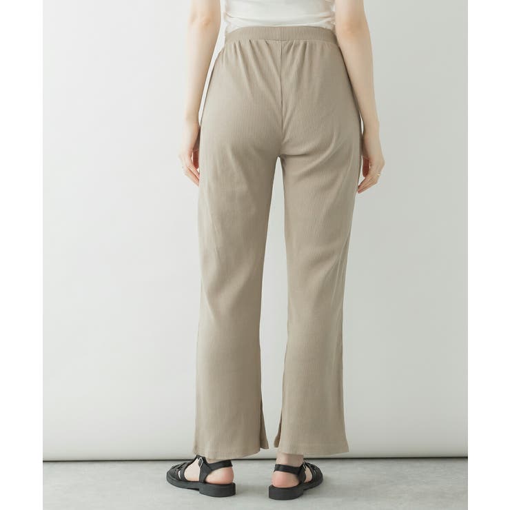 裾スリットストレートカットパンツ レディース 大きいサイズ | JungleJalopy | 詳細画像7 