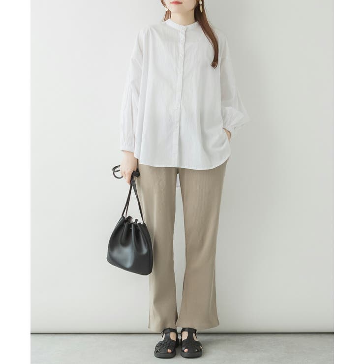 裾スリットストレートカットパンツ レディース 大きいサイズ | JungleJalopy | 詳細画像8 