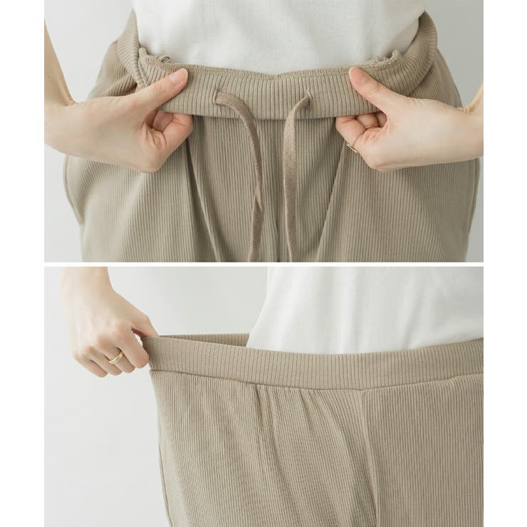 裾スリットストレートカットパンツ レディース 大きいサイズ | JungleJalopy | 詳細画像9 