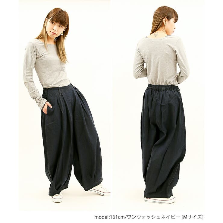 【M・L・LL・3L・4L】キュロットピエロデニム パンツ | JungleJalopy | 詳細画像6 