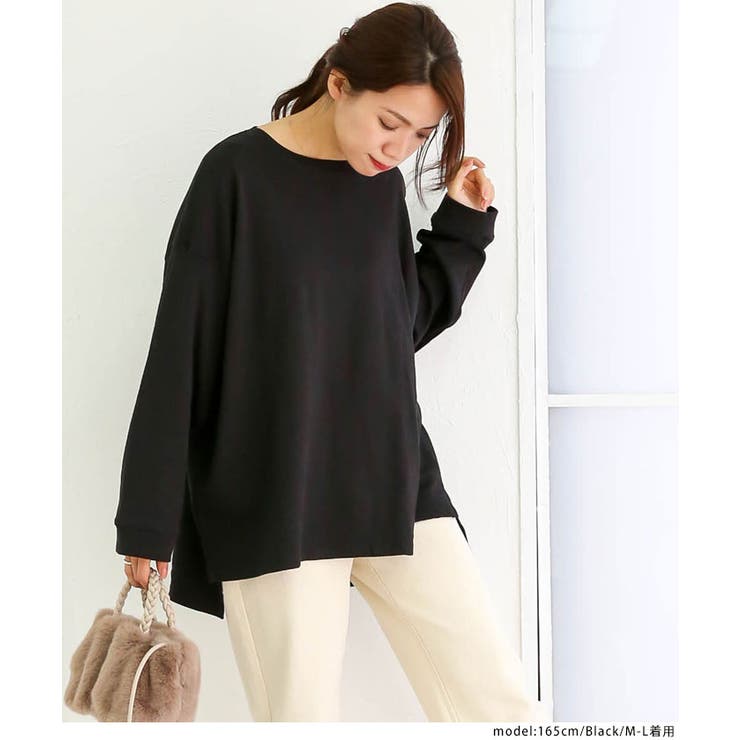 tシャツ やわらかヘビーコットンクルーネックロングTシャツ レディース やわらかヘビーコットンクルーネックロングTシャツ[品番