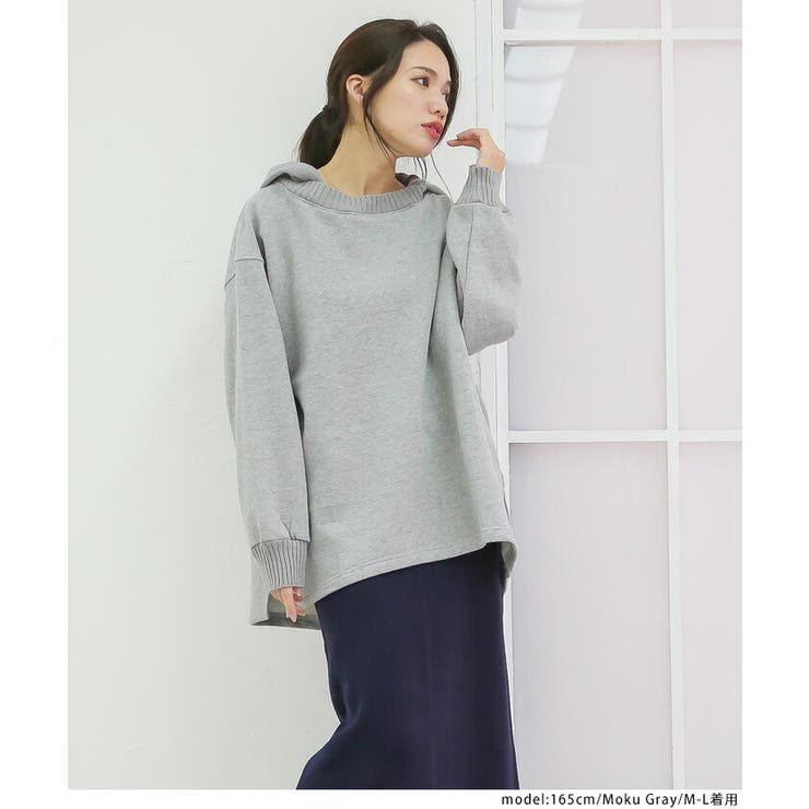 KNIT DOCKING パーカー