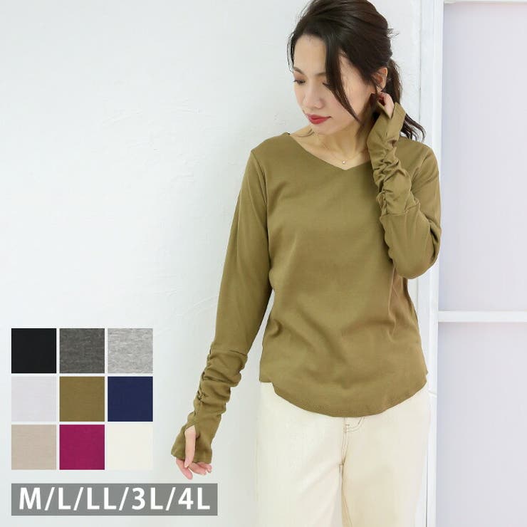 北欧、暮らしの道具店　VネックTシャツ ブラック、チャコール、オフホワイト　3色 洗いざらしで着たいオープンカラーシャツ - 北欧、暮らしの道具店