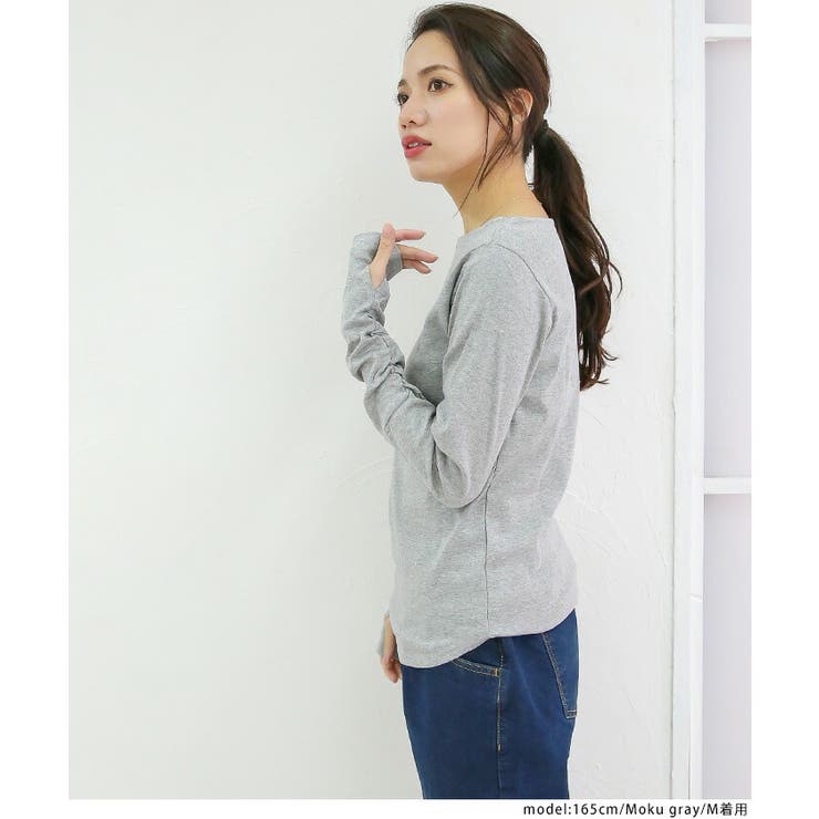 【M・L・LL・3L・4L】ボートネック指空きTシャツ | JungleJalopy | 詳細画像17 