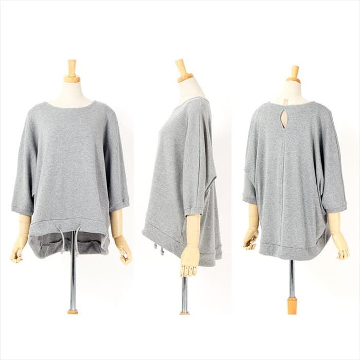 【M-L・LL-3L・4L-5L】コットンフライスヘムローブ入りカットソー | JungleJalopy | 詳細画像10 