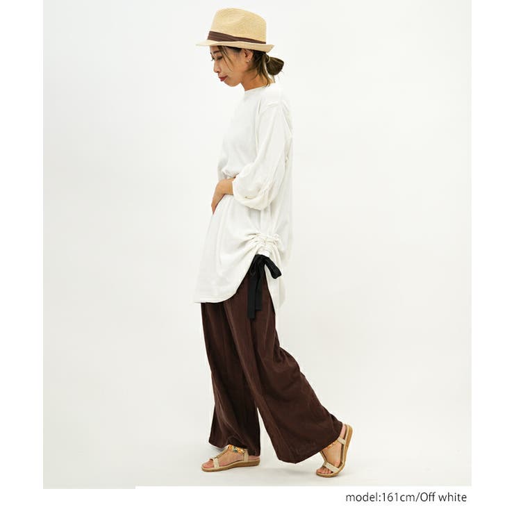 【M-L・LL-3L・4L-5L】袖口ツイストチュニック | JungleJalopy | 詳細画像15 