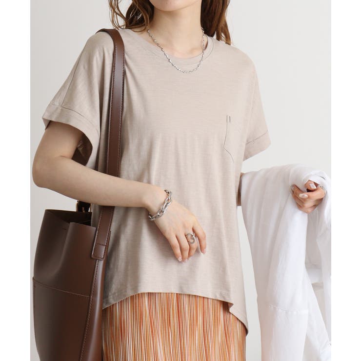 【M L】オーバーサイズポケット付きUネックTee Tシャツ | JungleJalopy | 詳細画像14 