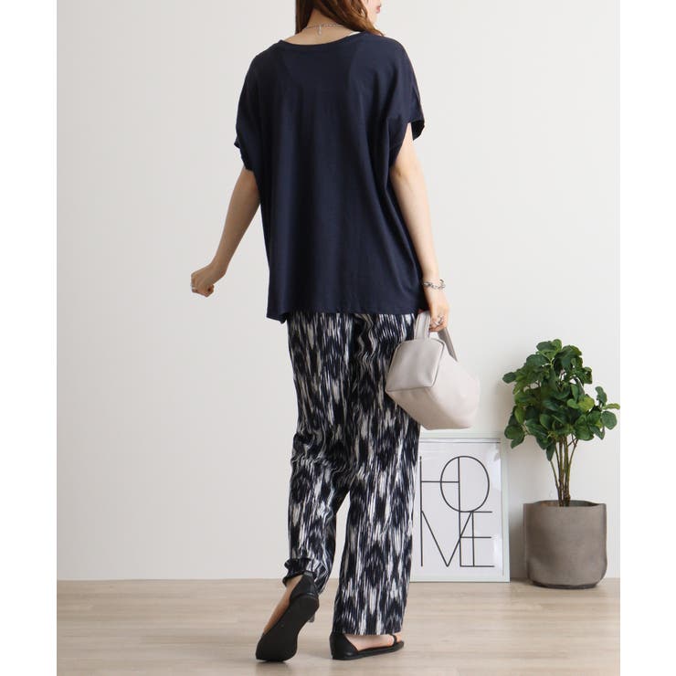 【M L】オーバーサイズポケット付きUネックTee Tシャツ | JungleJalopy | 詳細画像24 