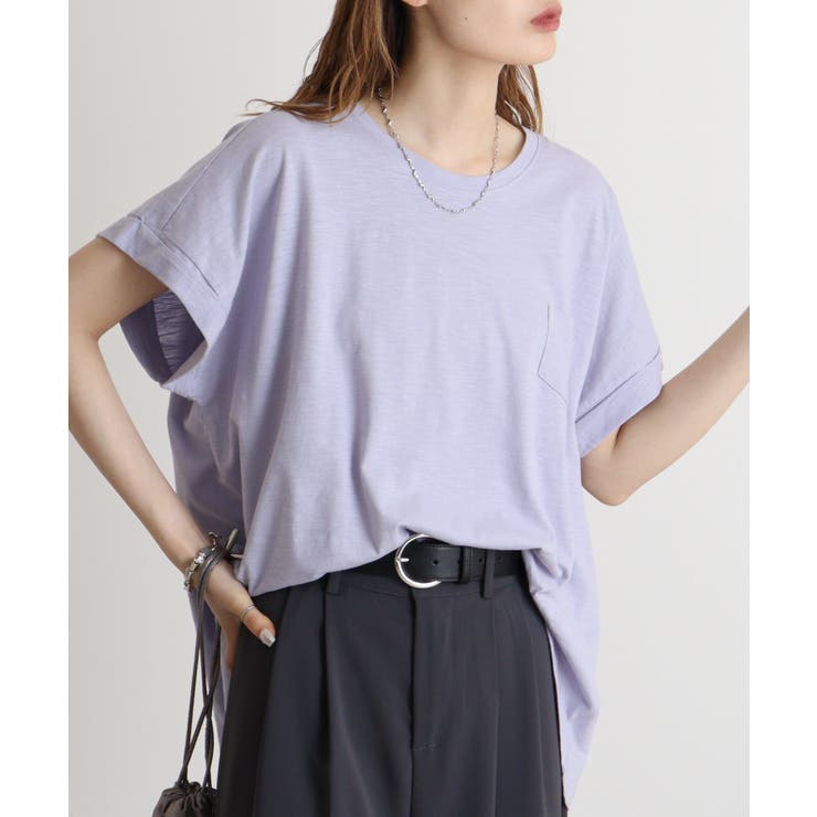 【M L】オーバーサイズポケット付きUネックTee Tシャツ | JungleJalopy | 詳細画像34 