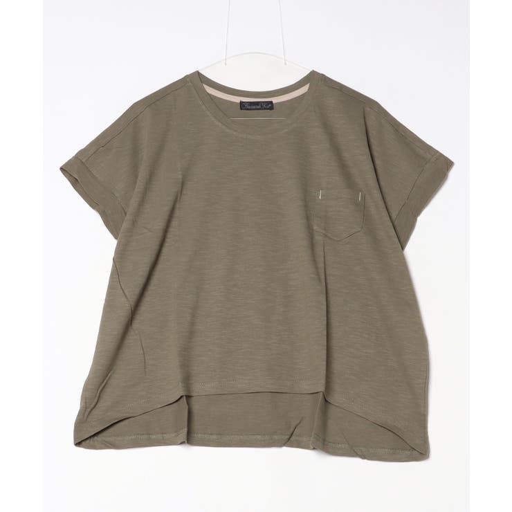 【M L】オーバーサイズポケット付きUネックTee Tシャツ | JungleJalopy | 詳細画像55 