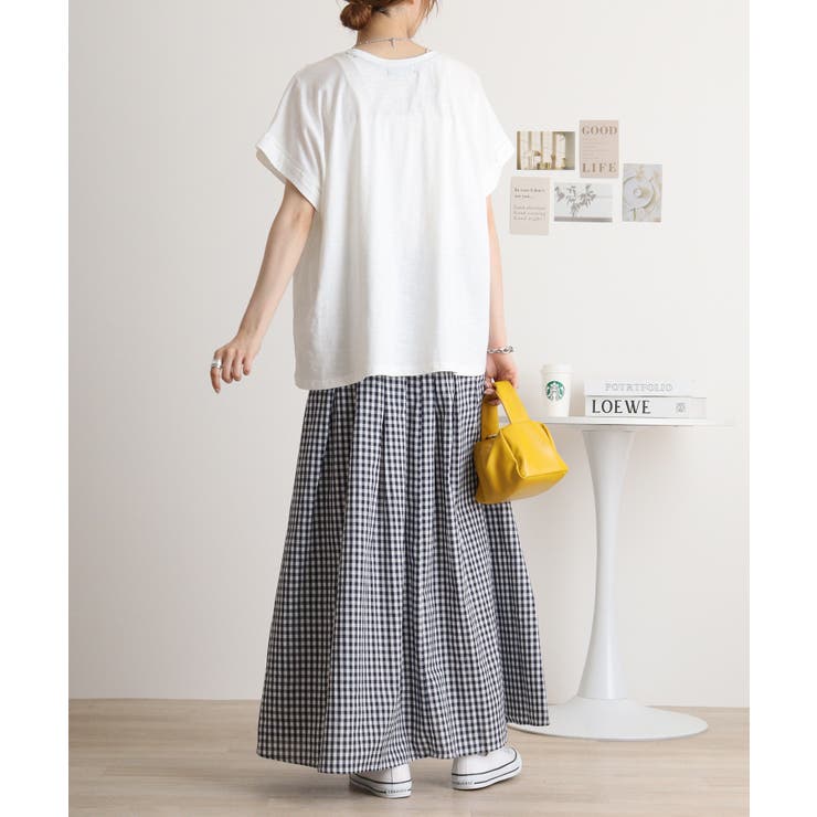 【M L】オーバーサイズポケット付きUネックTee Tシャツ | JungleJalopy | 詳細画像77 