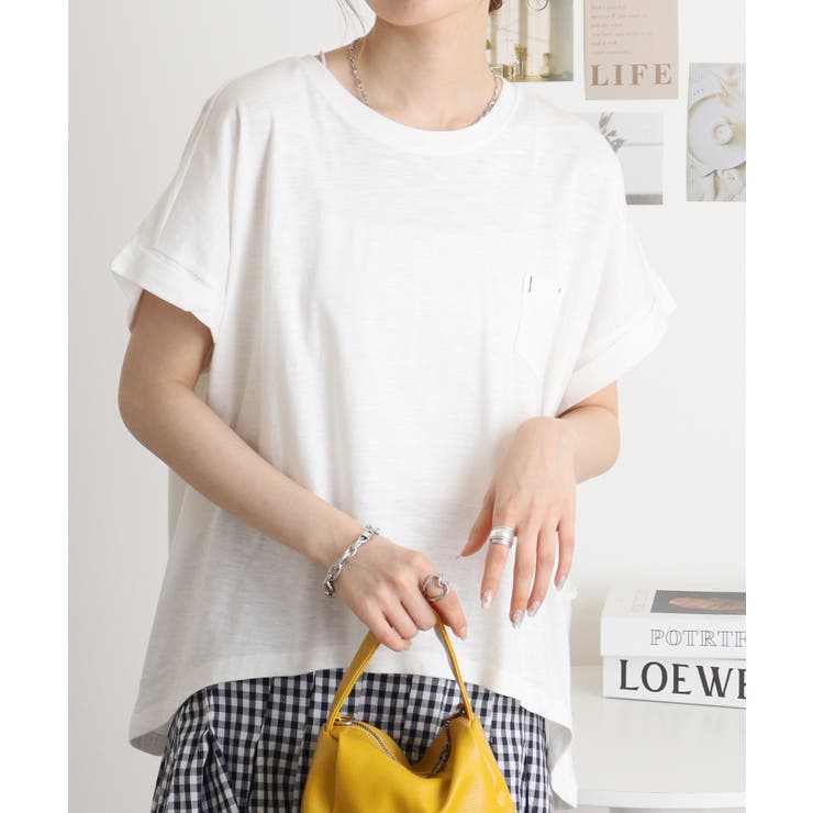 OFFWHITE | 【M L】オーバーサイズポケット付きUネックTee Tシャツ | JungleJalopy