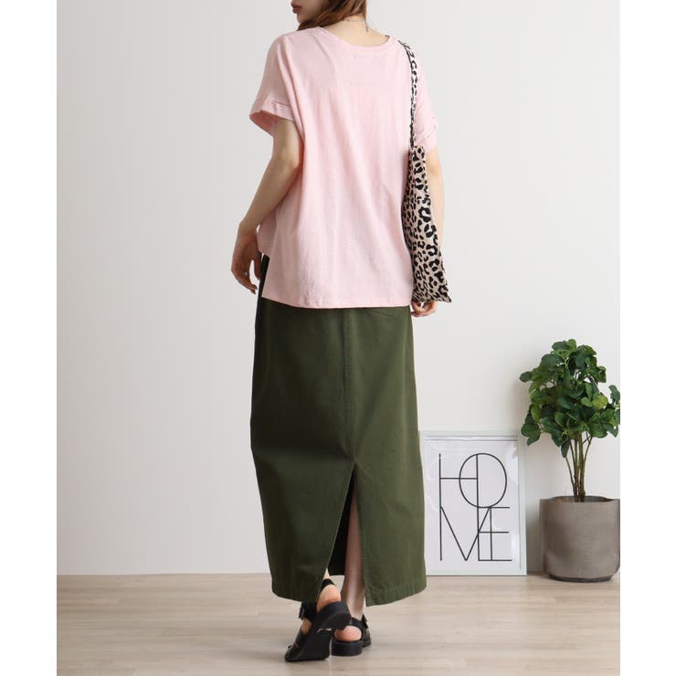 【M L】オーバーサイズポケット付きVネックTee Tシャツ | JungleJalopy | 詳細画像31 