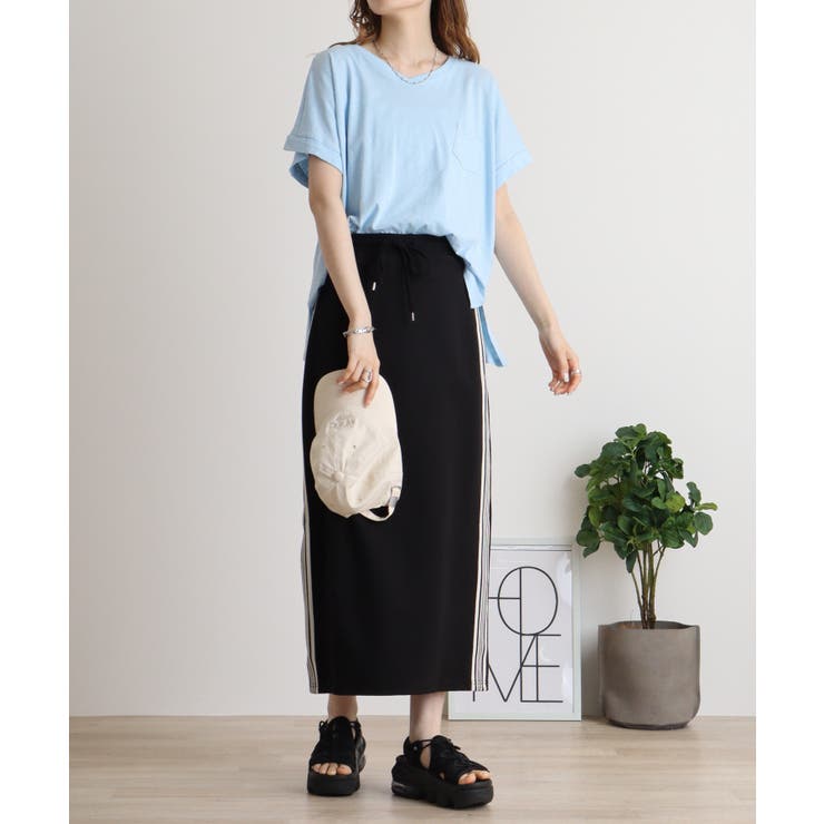 【M L】オーバーサイズポケット付きVネックTee Tシャツ | JungleJalopy | 詳細画像49 