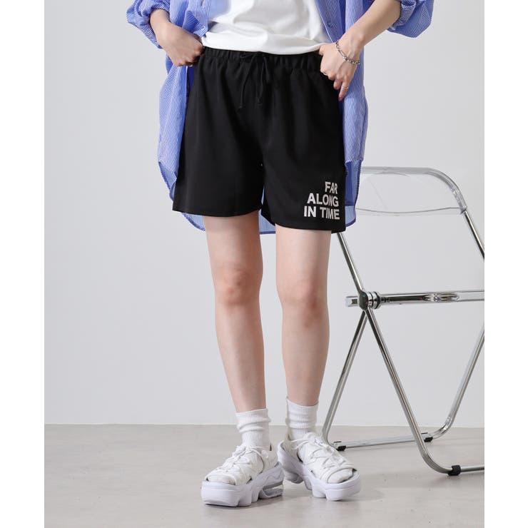 ミニ裏毛ワンポイントプリントショートパンツ レディース ワンマイル | JungleJalopy | 詳細画像1 