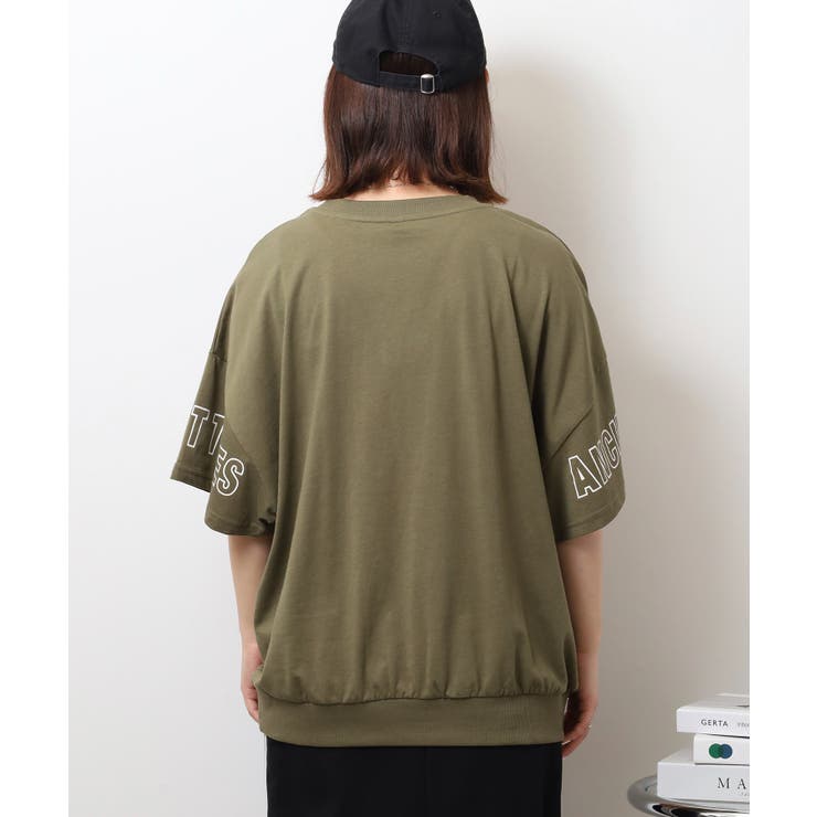 ポケット付きオーバーサイズシルエットロゴプリントTシャツ レディース | JungleJalopy | 詳細画像18 