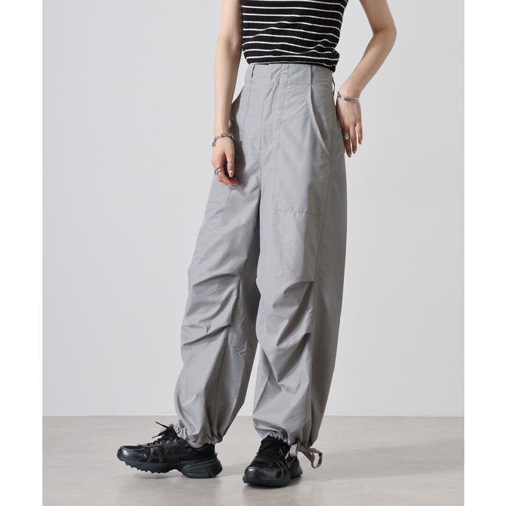 L-GRAY | 合繊ツイールタックジョガーパンツ ボトムス ズボン | JungleJalopy