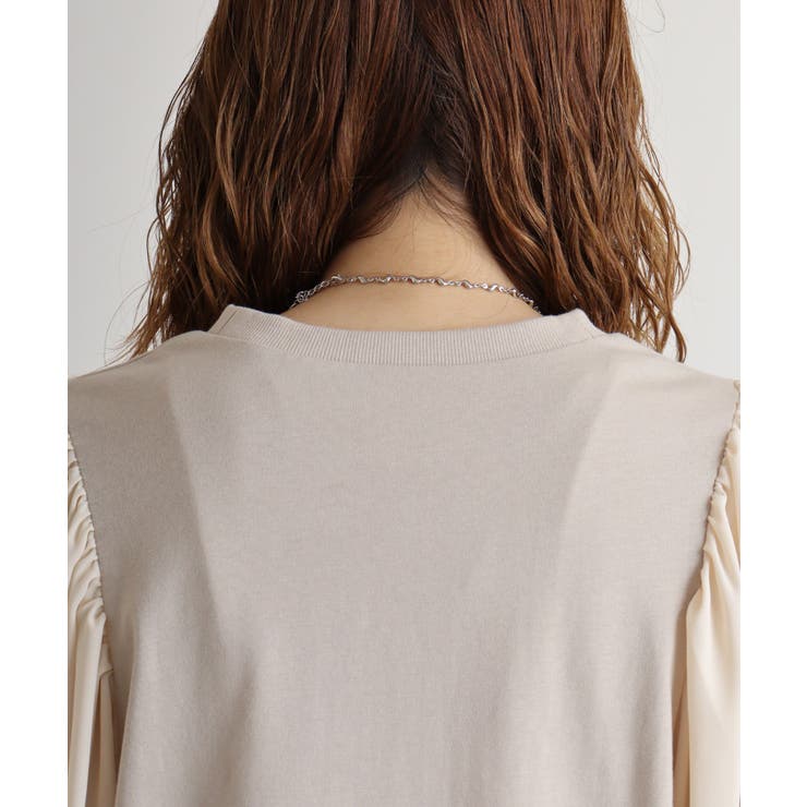 【M】袖口ボリューム布帛切替プルオーバー | JungleJalopy | 詳細画像11 