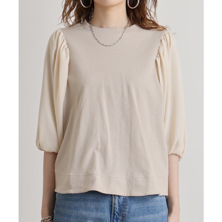 【M】袖口ボリューム布帛切替プルオーバー | JungleJalopy | 詳細画像15 