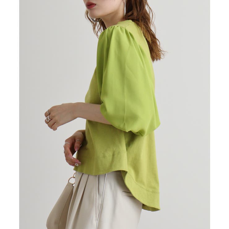 【M】袖口ボリューム布帛切替プルオーバー | JungleJalopy | 詳細画像34 