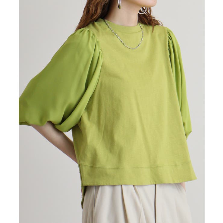 【M】袖口ボリューム布帛切替プルオーバー | JungleJalopy | 詳細画像35 