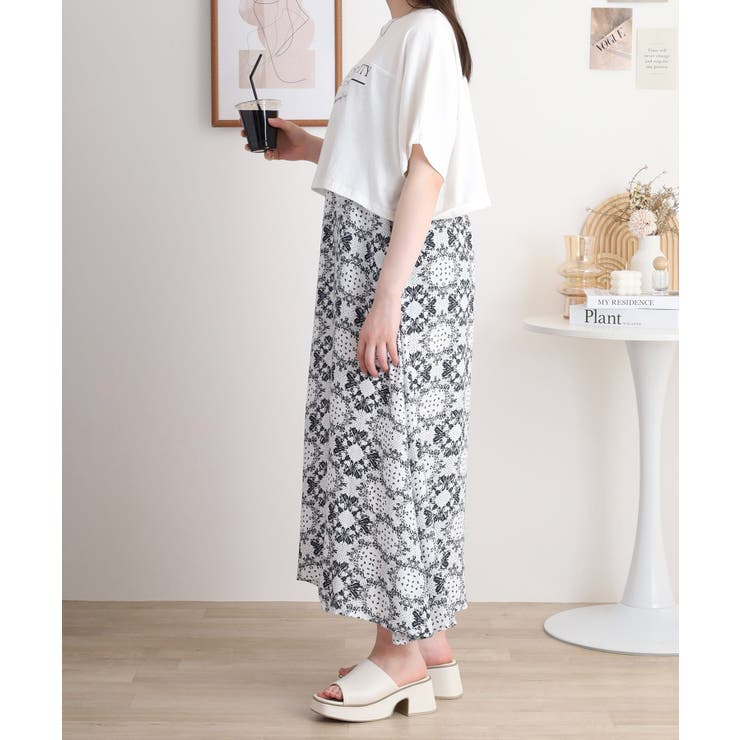 レーヨンキャミOP＋小花柄天竺Tシャツアンサンブル レディース | JungleJalopy | 詳細画像10 