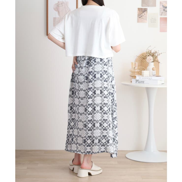 レーヨンキャミOP＋小花柄天竺Tシャツアンサンブル レディース | JungleJalopy | 詳細画像11 