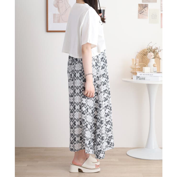 レーヨンキャミOP＋小花柄天竺Tシャツアンサンブル レディース | JungleJalopy | 詳細画像12 