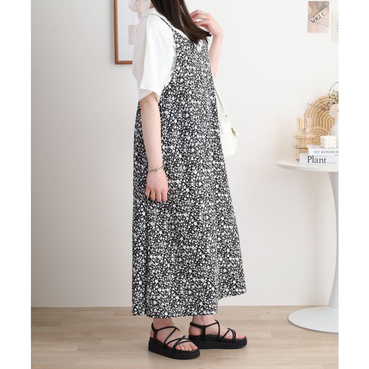 レーヨンキャミOP＋ペイズリーアラベスク柄天竺Tシャツアンサンブル レディース | JungleJalopy | 詳細画像6 