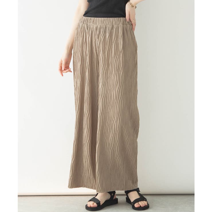 GRAYGE | レディース リップルストライプ ワイドパンツ | JungleJalopy