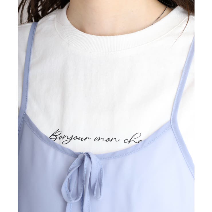 シフォン ビスチェ キャミソール＋ロゴプリントTシャツ | JungleJalopy | 詳細画像21 