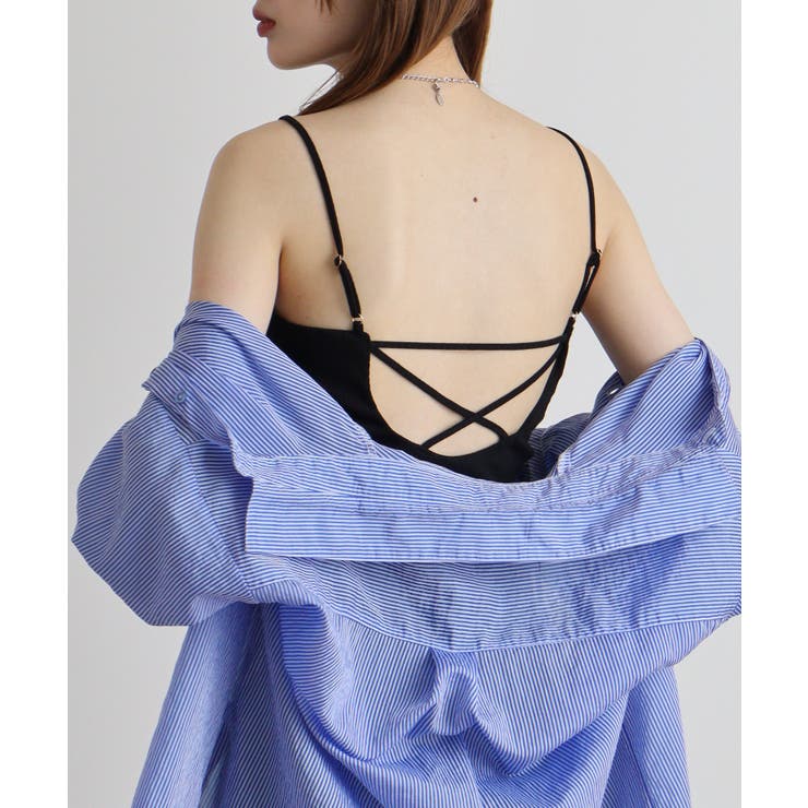 【M・L】バッククロスリブキャミソール | JungleJalopy | 詳細画像3 