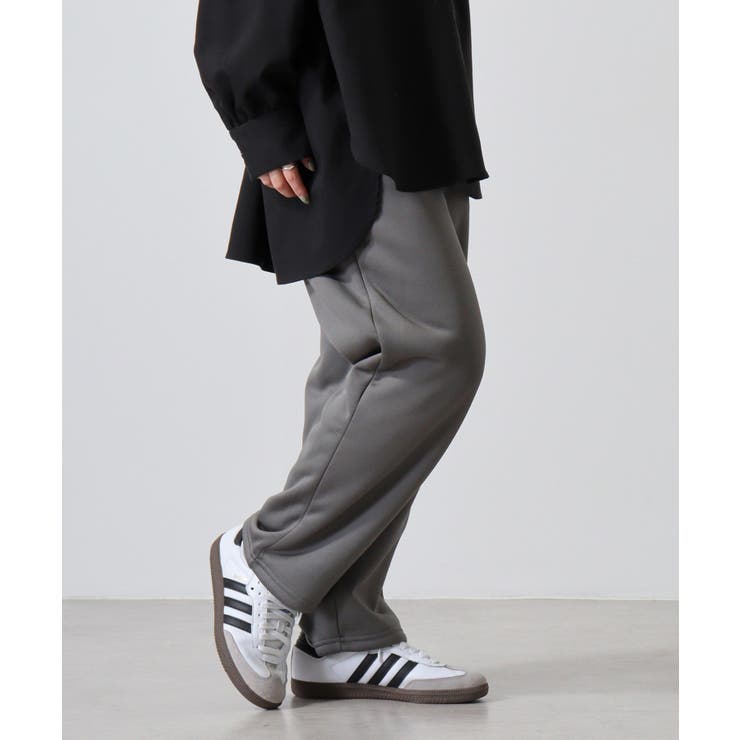 GRAY | ボアボンディングストレートパンツ 裏ボア フリース | JungleJalopy