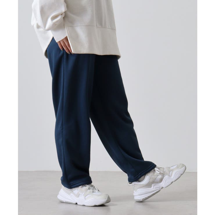 LT-NAVY | ボアボンディングストレートパンツ 裏ボア フリース | JungleJalopy
