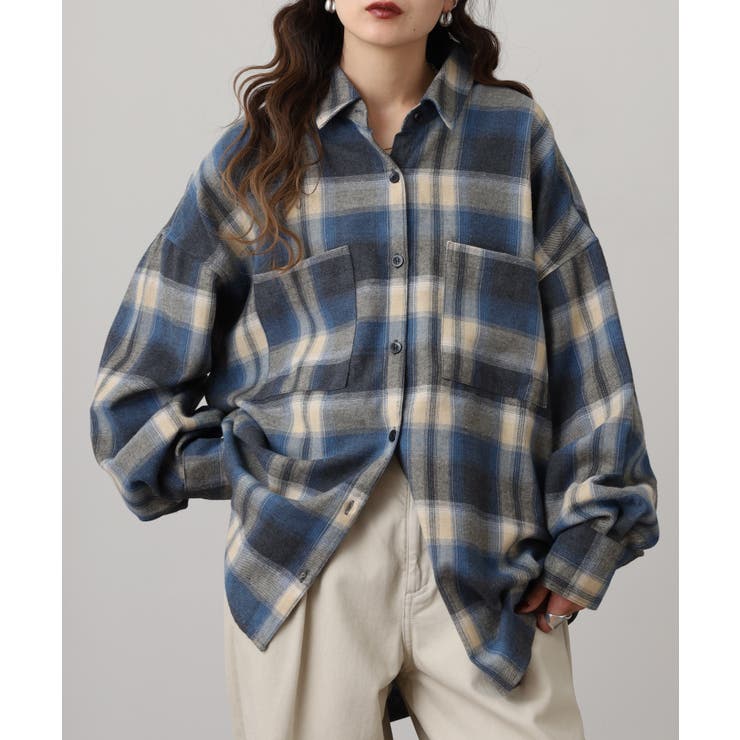 ビエラチェックロングシャツ レディース レビュー特典あり | JungleJalopy | 詳細画像8 