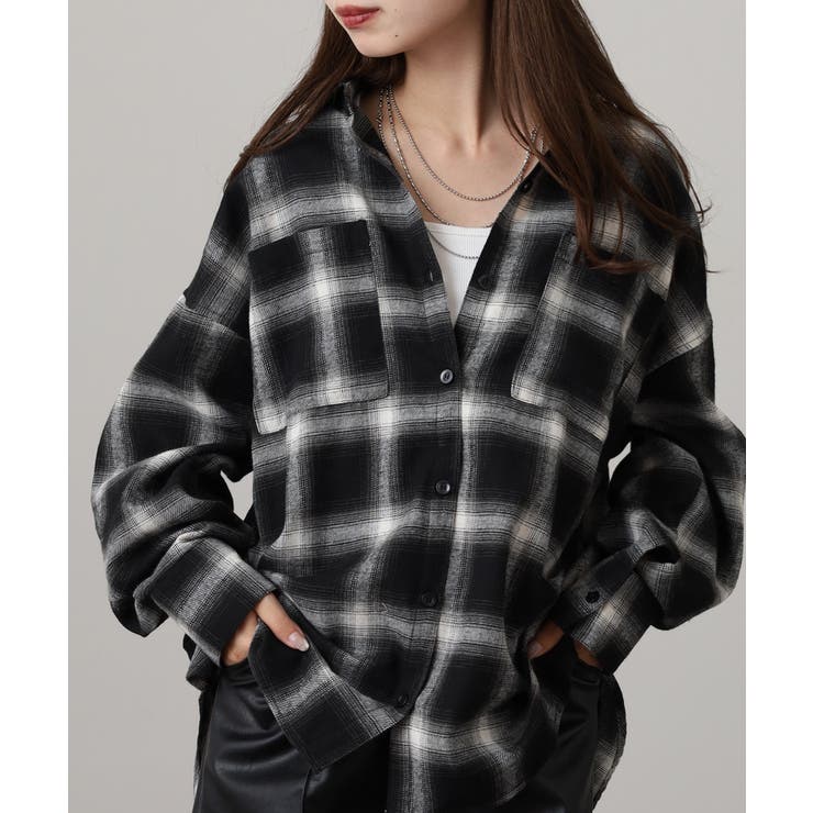 BLACK | ビエラチェックロングシャツ レディース レビュー特典あり | JungleJalopy