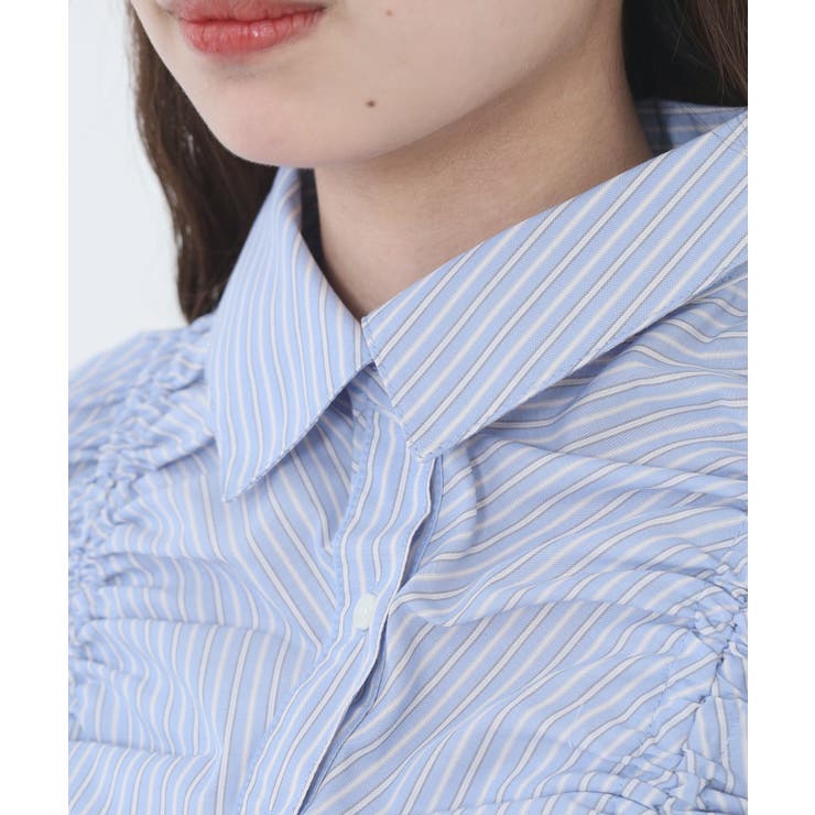 ショート丈 フロントシャーリング シャツ レディース | JungleJalopy | 詳細画像35 