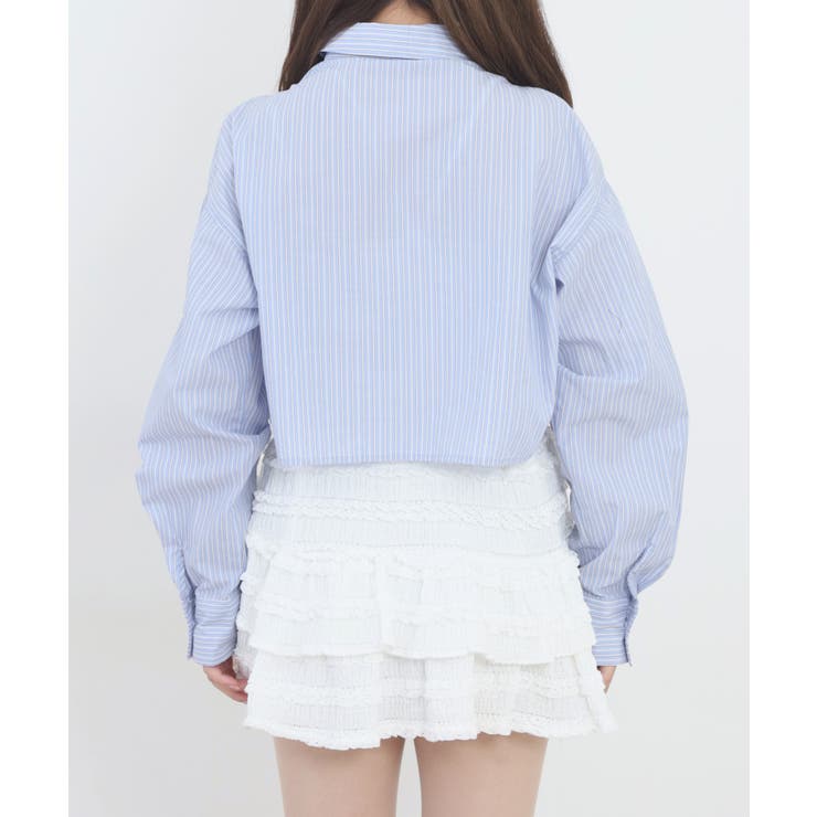 ショート丈 フロントシャーリング シャツ レディース | JungleJalopy | 詳細画像41 