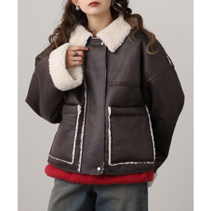 BLACK | フェイクムートン ボンディング 裏ボア | JungleJalopy