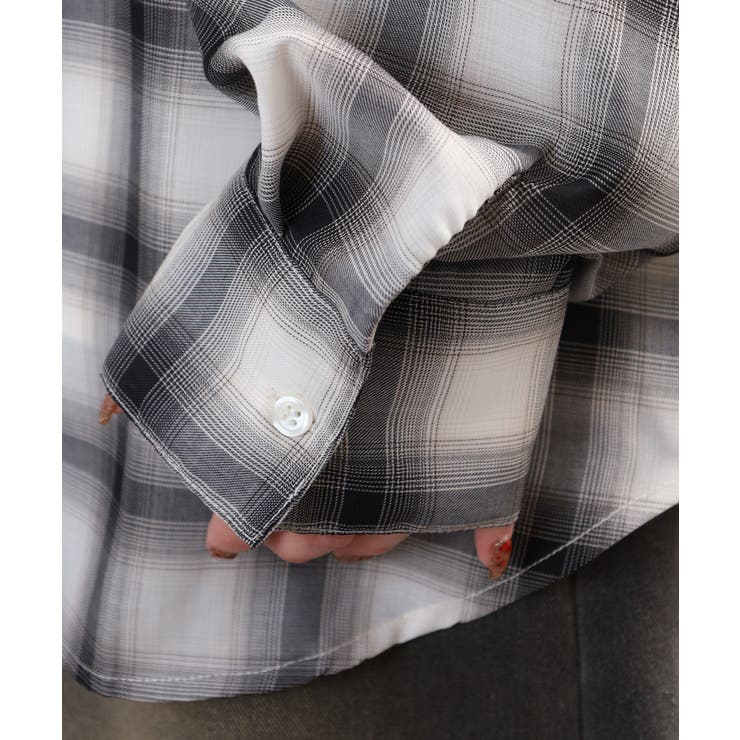 フードビッグチェックシャツ トップス チェック | JungleJalopy | 詳細画像24 