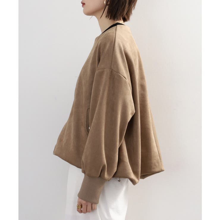 スエードポンチ裾バルーンリブブルゾン レディース | JungleJalopy | 詳細画像16 