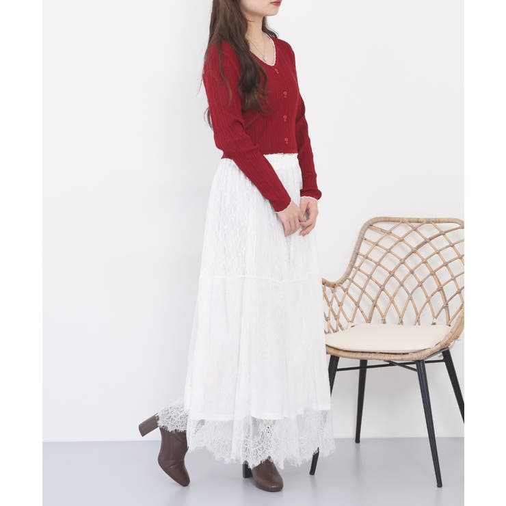 ひげレース切替ロング丈スカート レディース | JungleJalopy | 詳細画像17 