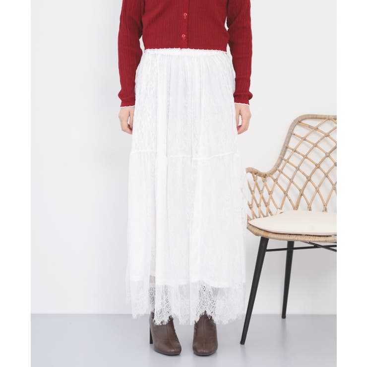 ひげレース切替ロング丈スカート レディース | JungleJalopy | 詳細画像18 