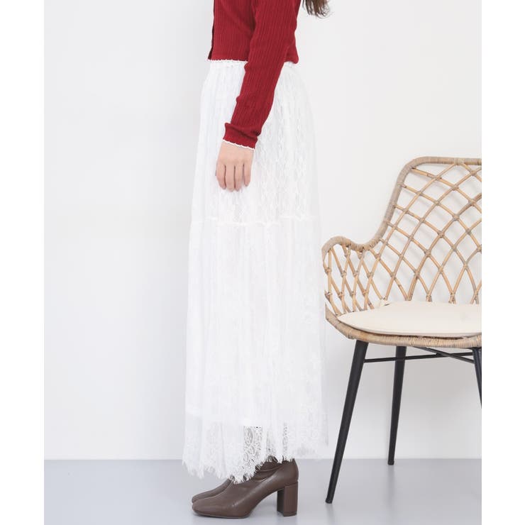 ひげレース切替ロング丈スカート レディース | JungleJalopy | 詳細画像19 