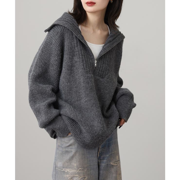 ビッグカラー風 ハーフZIP プルオーバー | JungleJalopy | 詳細画像7 