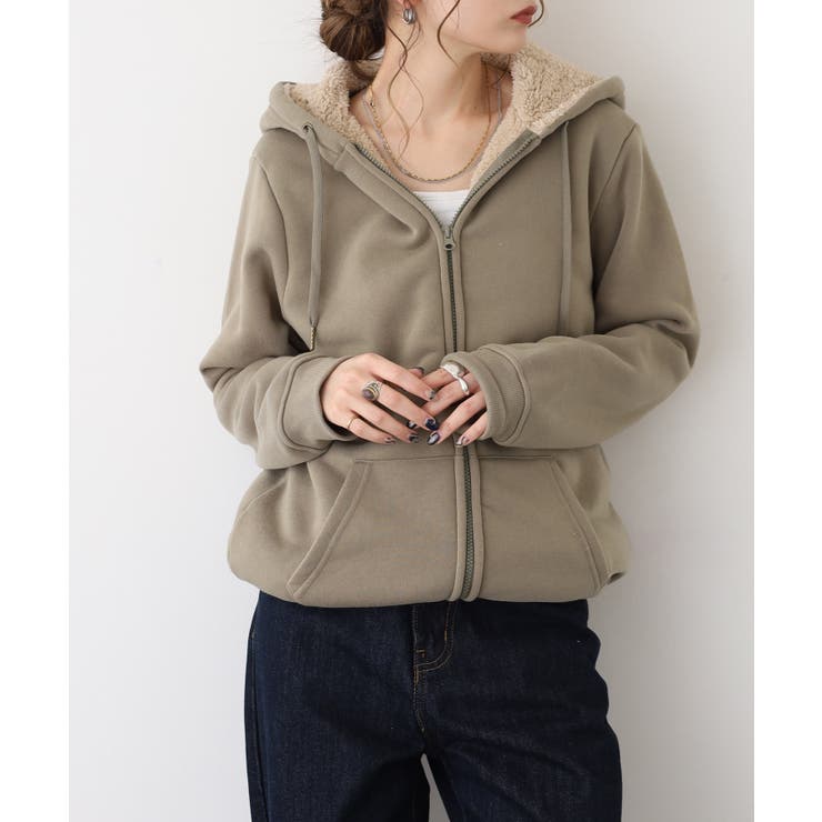 裏ボア ジップアップ パーカー | JungleJalopy | 詳細画像10 