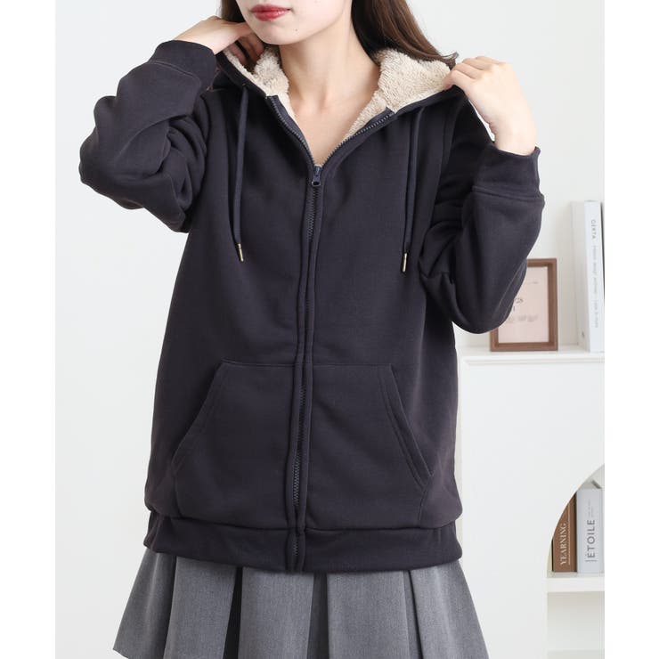 裏ボア ジップアップ パーカー | JungleJalopy | 詳細画像19 