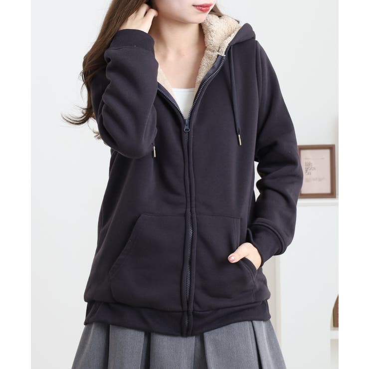 裏ボア ジップアップ パーカー | JungleJalopy | 詳細画像20 