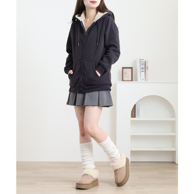 裏ボア ジップアップ パーカー | JungleJalopy | 詳細画像21 